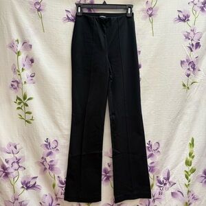 Express Black High Rise Wide Leg Pull On Dress Pants
